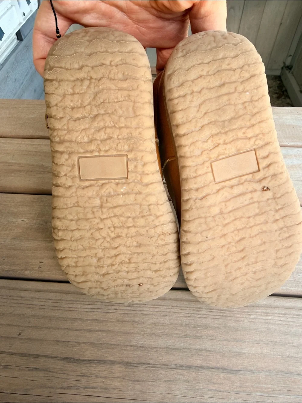L'Amour Tan/Tobacco Kids T-Strap Mary Jane Sandals